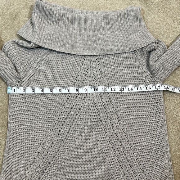 Ann Taylor Cowl Neck Grey Wool Cashmere Sweater Women Size Small - Picture 4 of 7